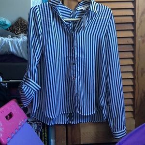 Stripped button down shirt